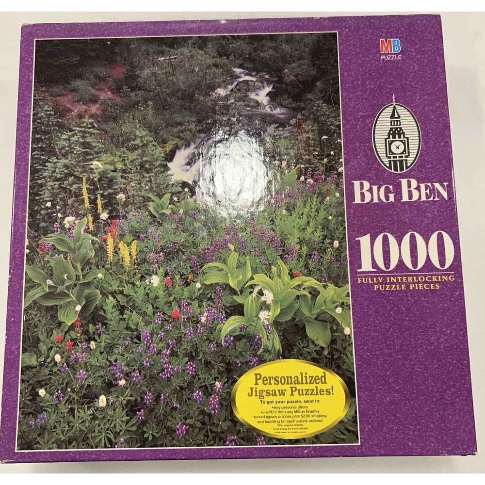 Mt. Rainier National Park WA Big Ben 1000 Piece Jigsaw Puzzle NEW 20"x26" Sealed